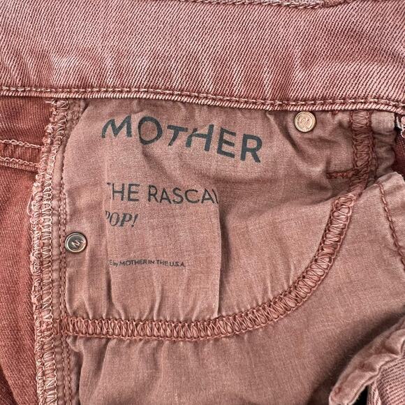 MOTHER Denim The Rascal Pop! Size 26 Terracotta Brown Straight Leg Jeans - Picture 10 of 10